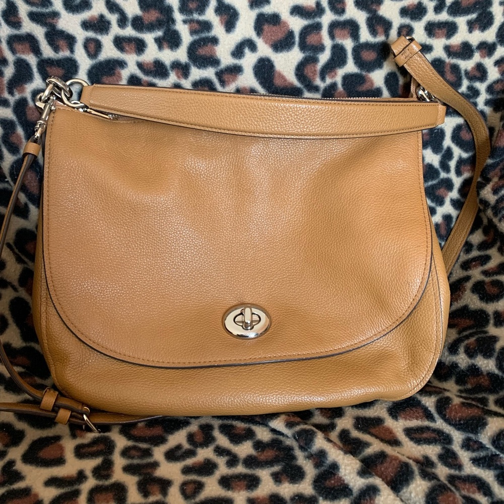 Coach shoulder or crossbody bag turnlock